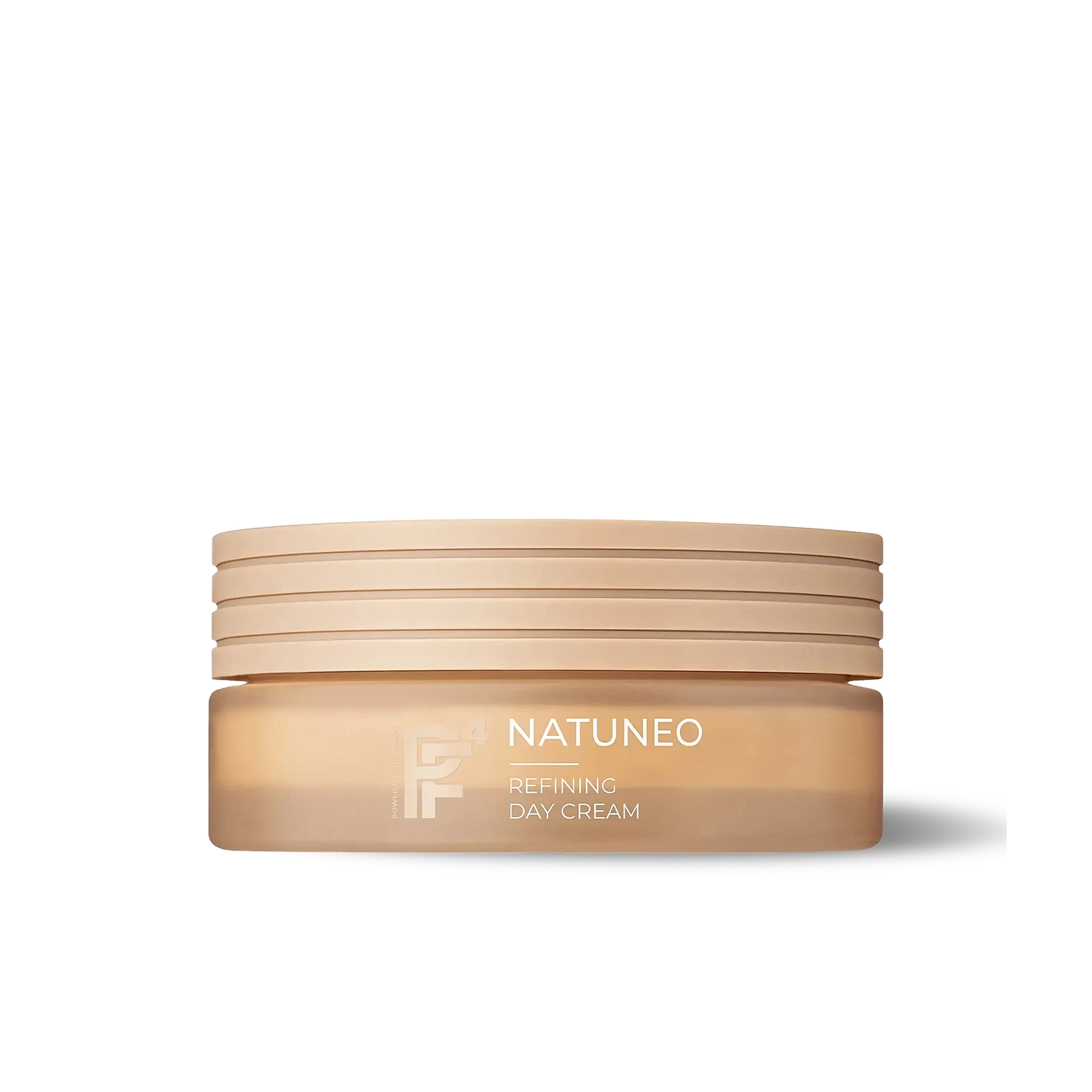NATUNEO Refining Day Cream Tagescreme im beige-matten Tiegel mit Schraubdeckel, minimalistisch gestaltet