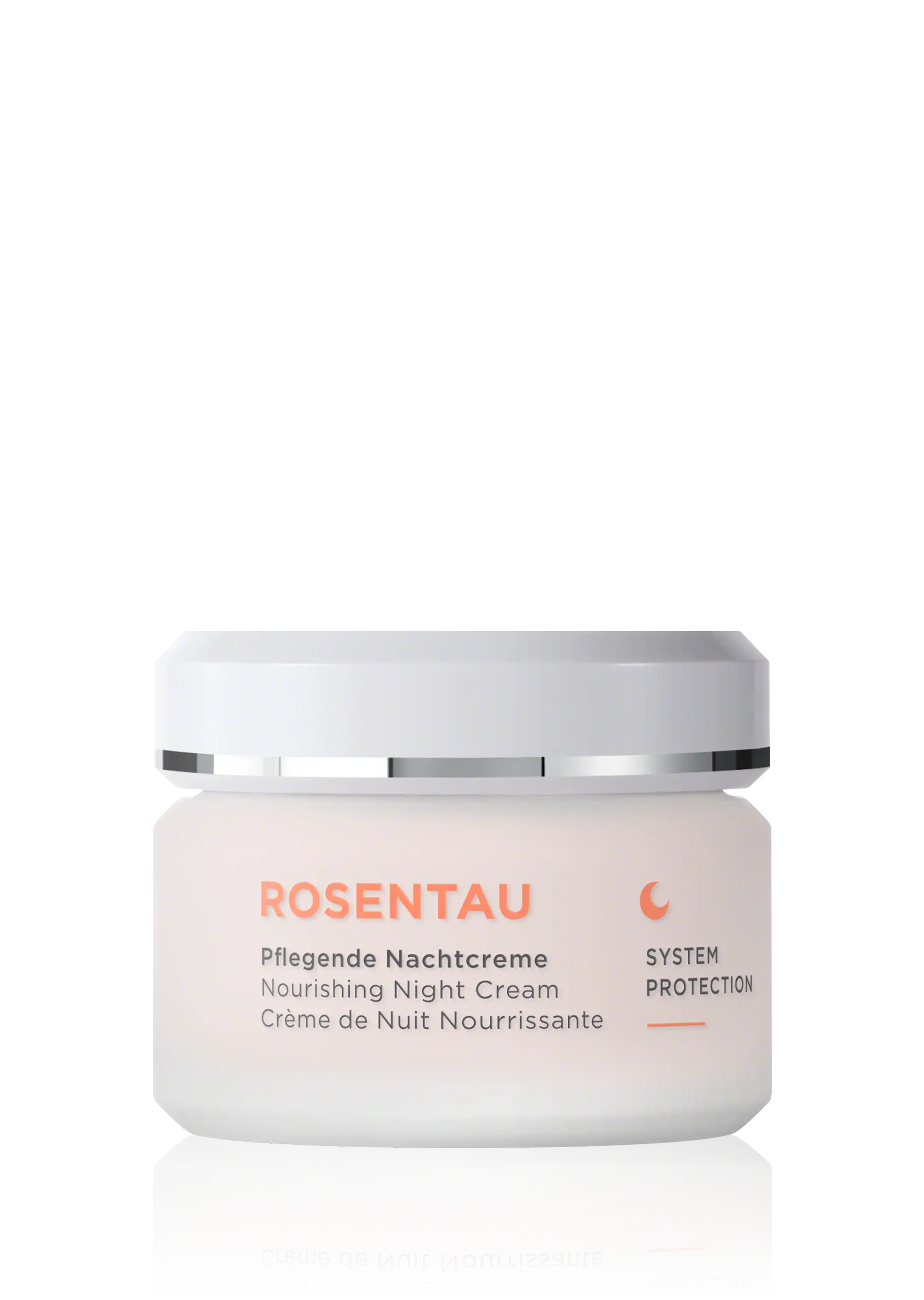 ROSENTAU pflegende Nachtcreme im 50-ml-Tiegel mit System Protection für nährende Hautpflege