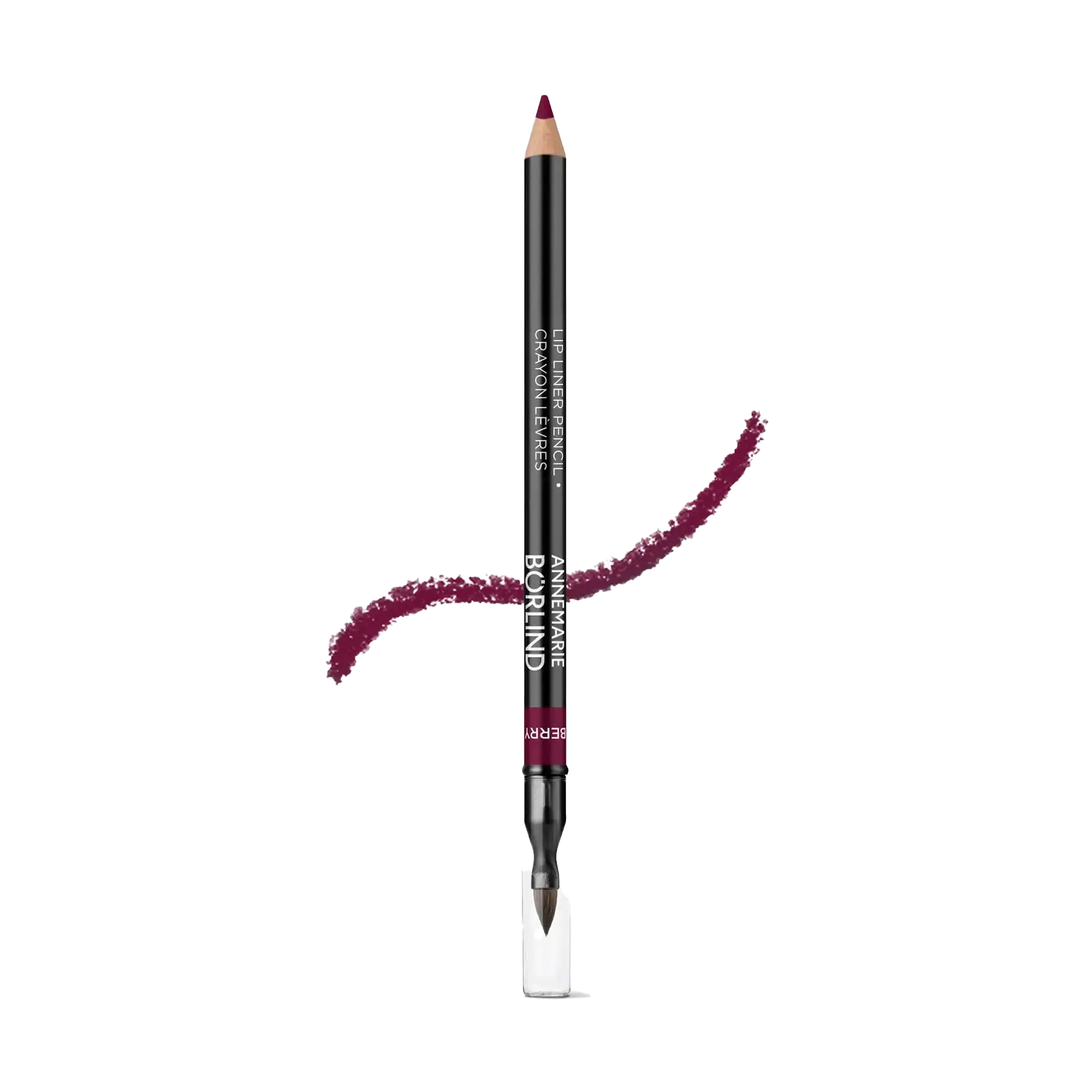 ANNEMARIE BÖRLIND Lip Liner Pencil in Beerenton mit integriertem Pinsel und Farbswatch