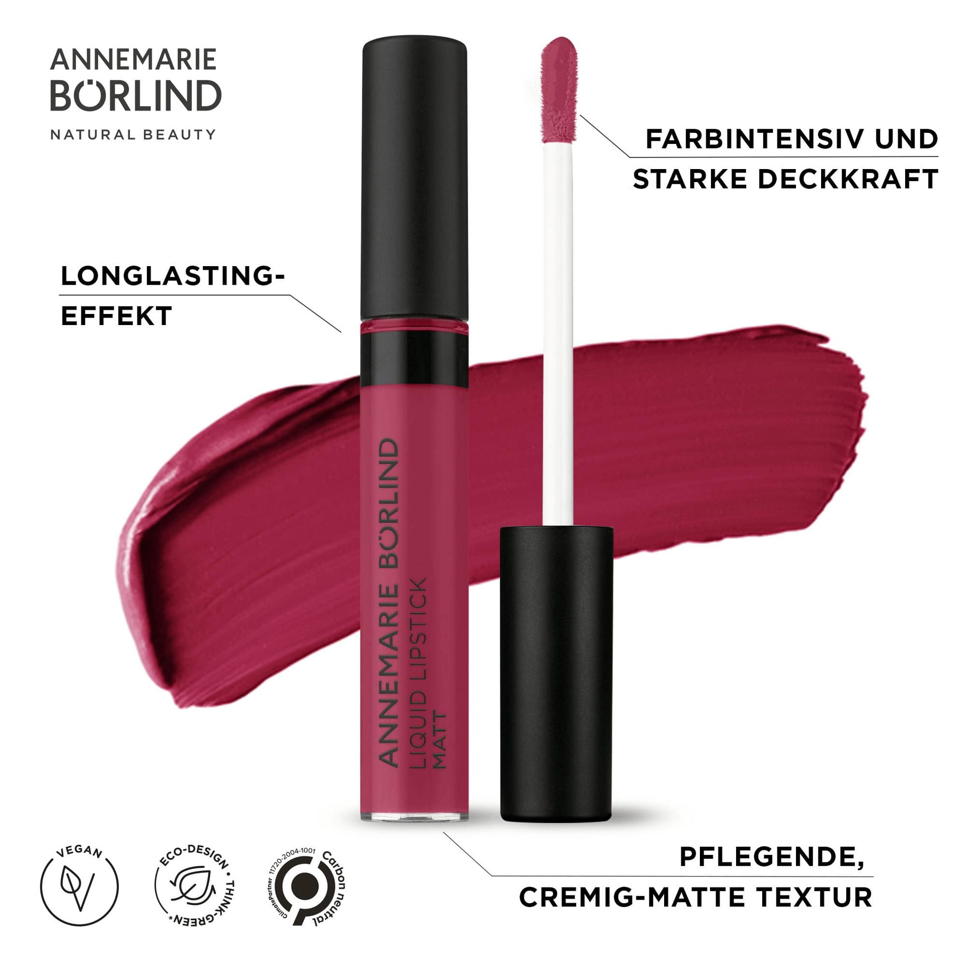 ANNEMARIE BÖRLIND Liquid Lipstick matt mit cremig-matter Textur und farbintensivem, langanhaltendem Effekt