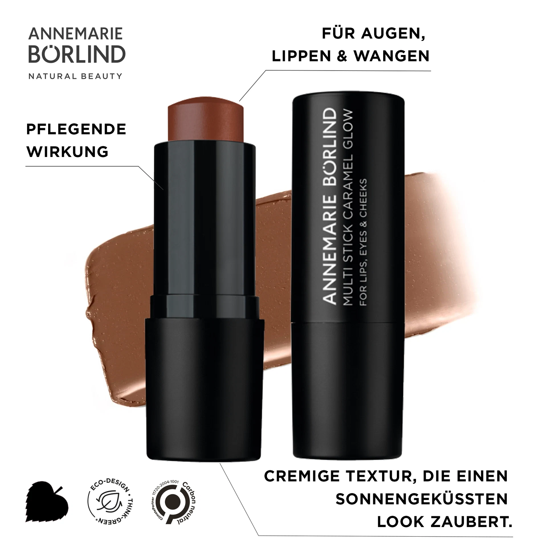 ANNEMARIE BÖRLIND Multi Stick Caramel Glow mit cremiger Textur für Augen, Lippen und Wangen