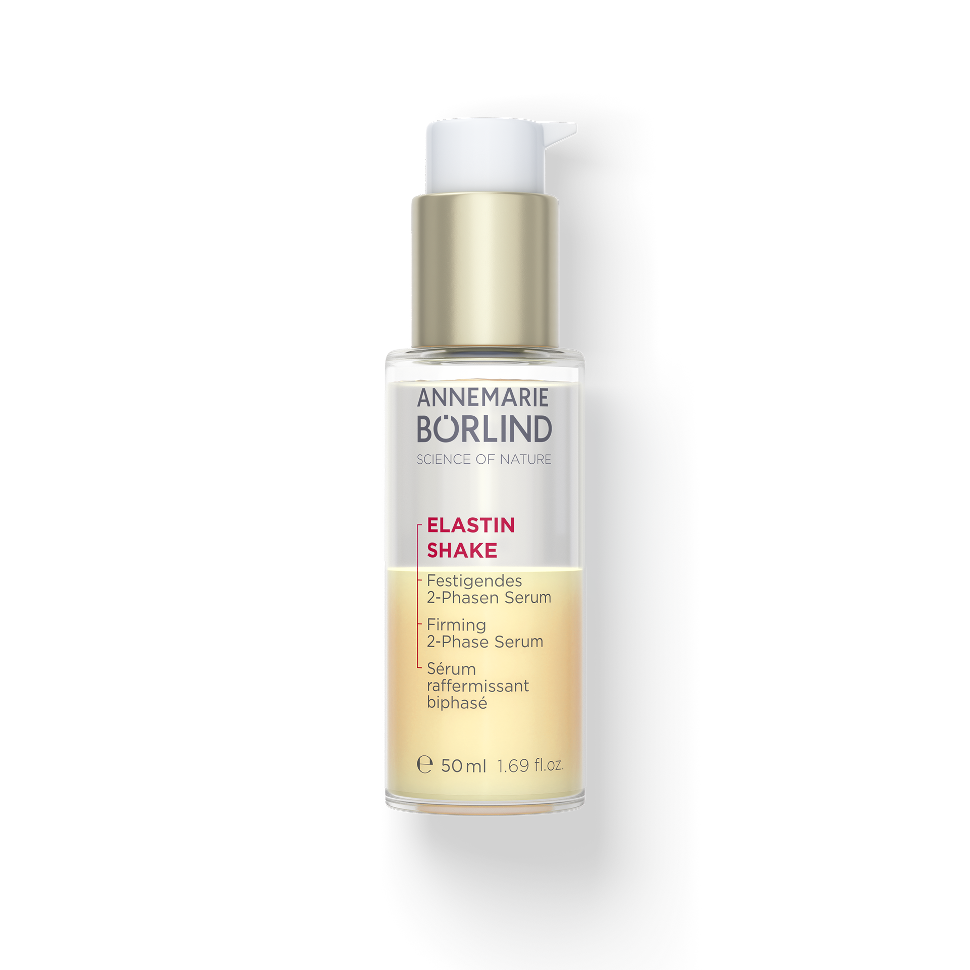 ELASTIN SHAKE Flasche mit roter Schrift
