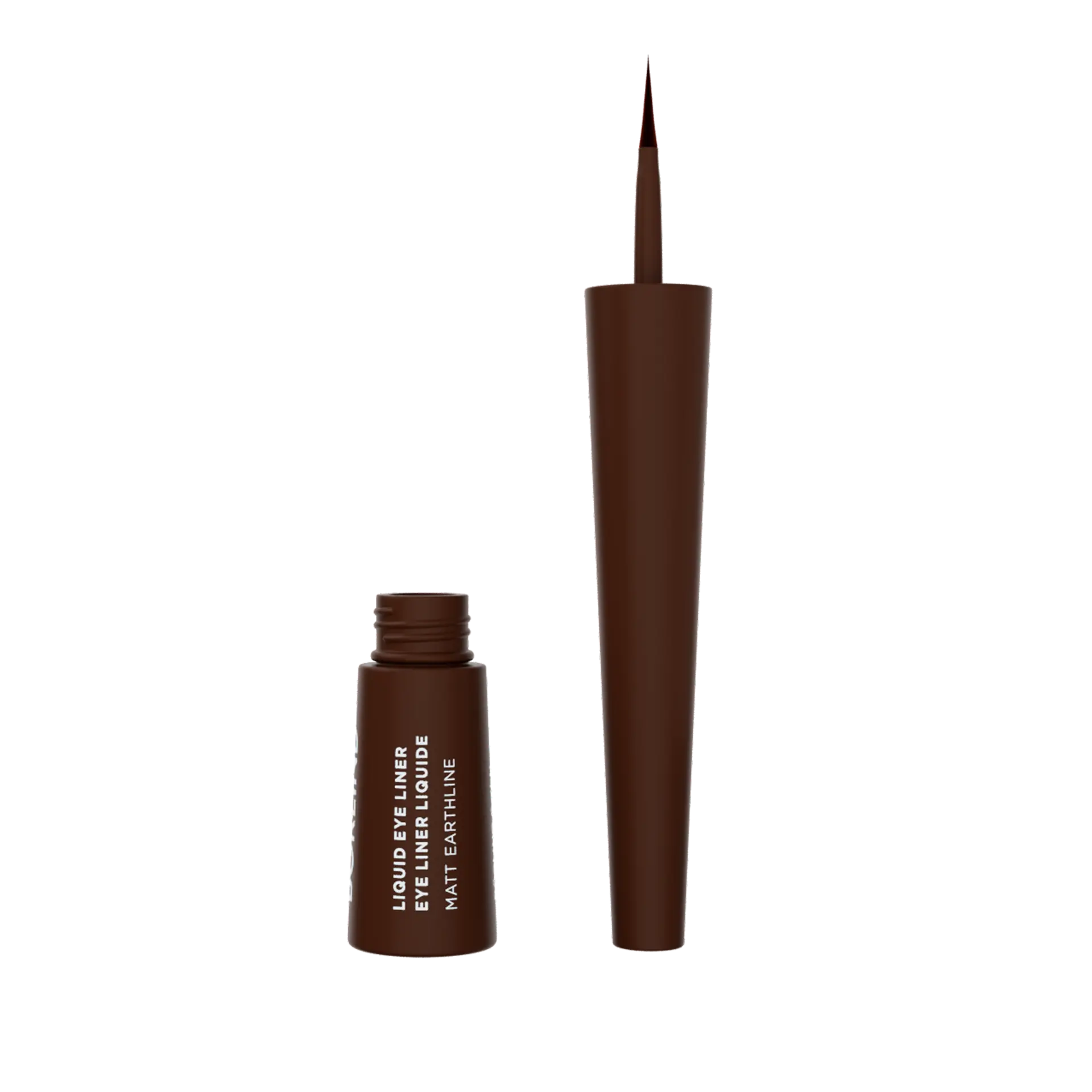 ANNEMARIE BÖRLIND LIQUID EYE LINER Flasche in dunkelbraun geöffnet