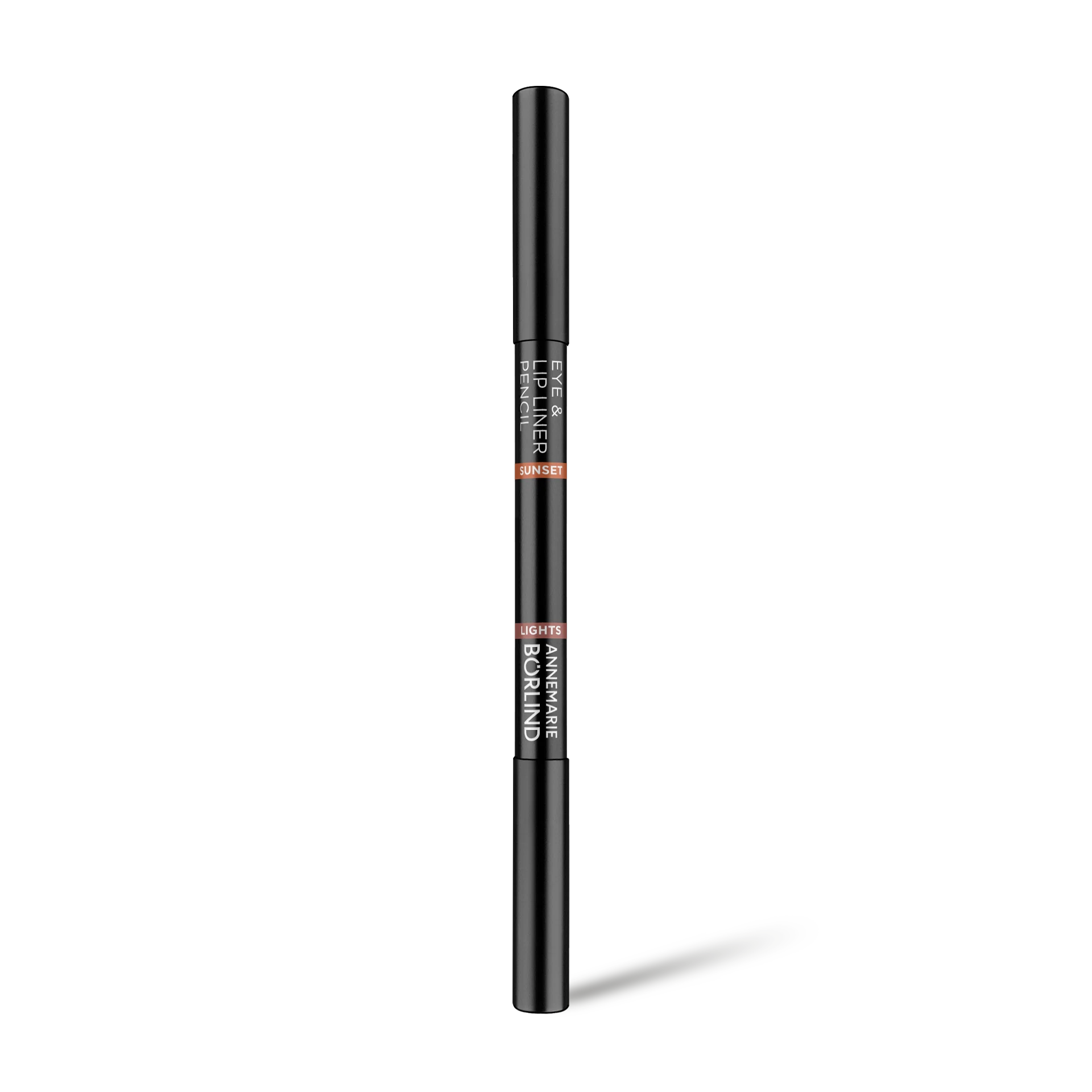 ANNEMARIE BÖRLIND Eye & Lip Liner Pencil in der Farbe Sunset, Stift mit schwarzer Hülse und Deckel