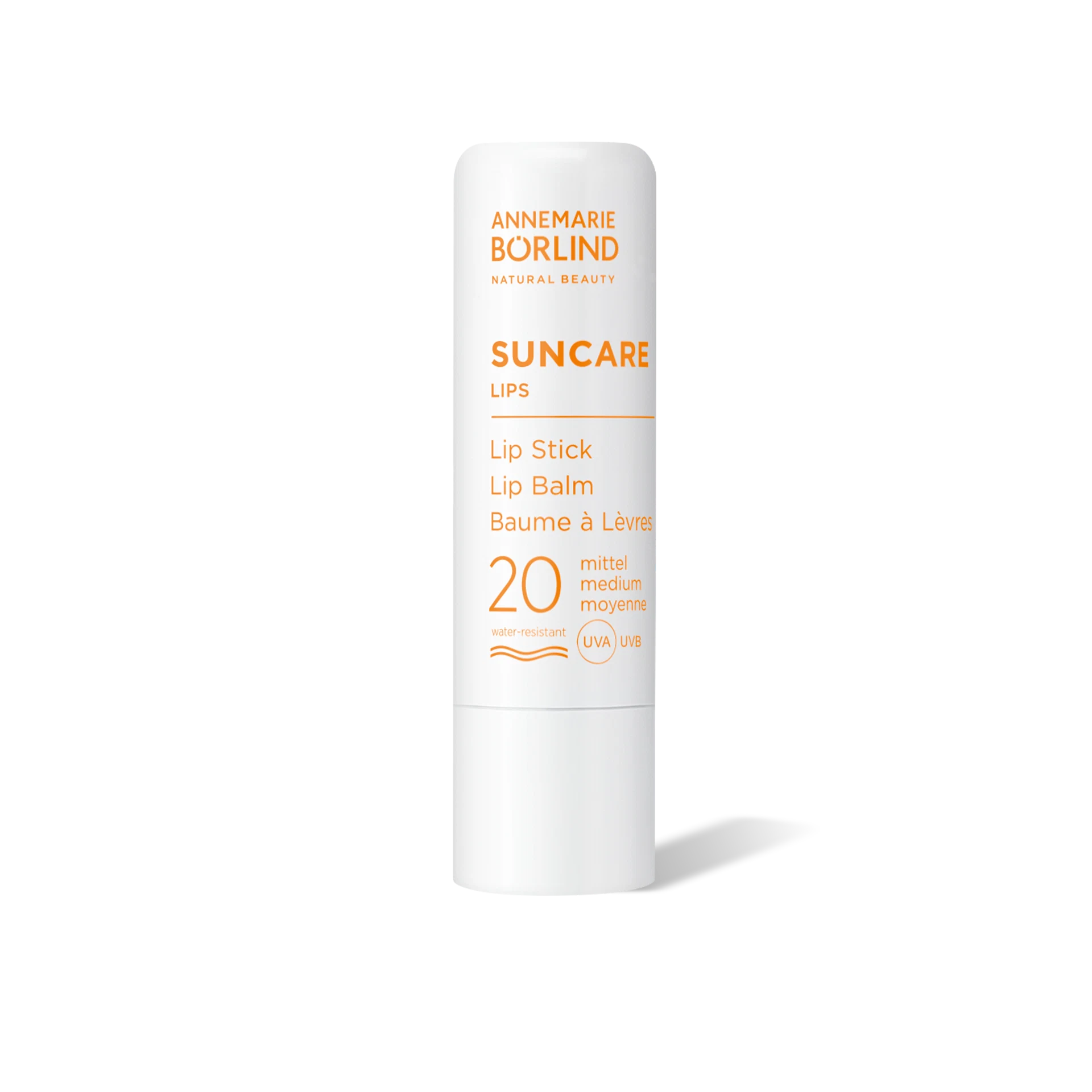 ANNEMARIE BÖRLIND Suncare Lippenpflegestift mit Lichtschutzfaktor 20, wasserresistent, mittel