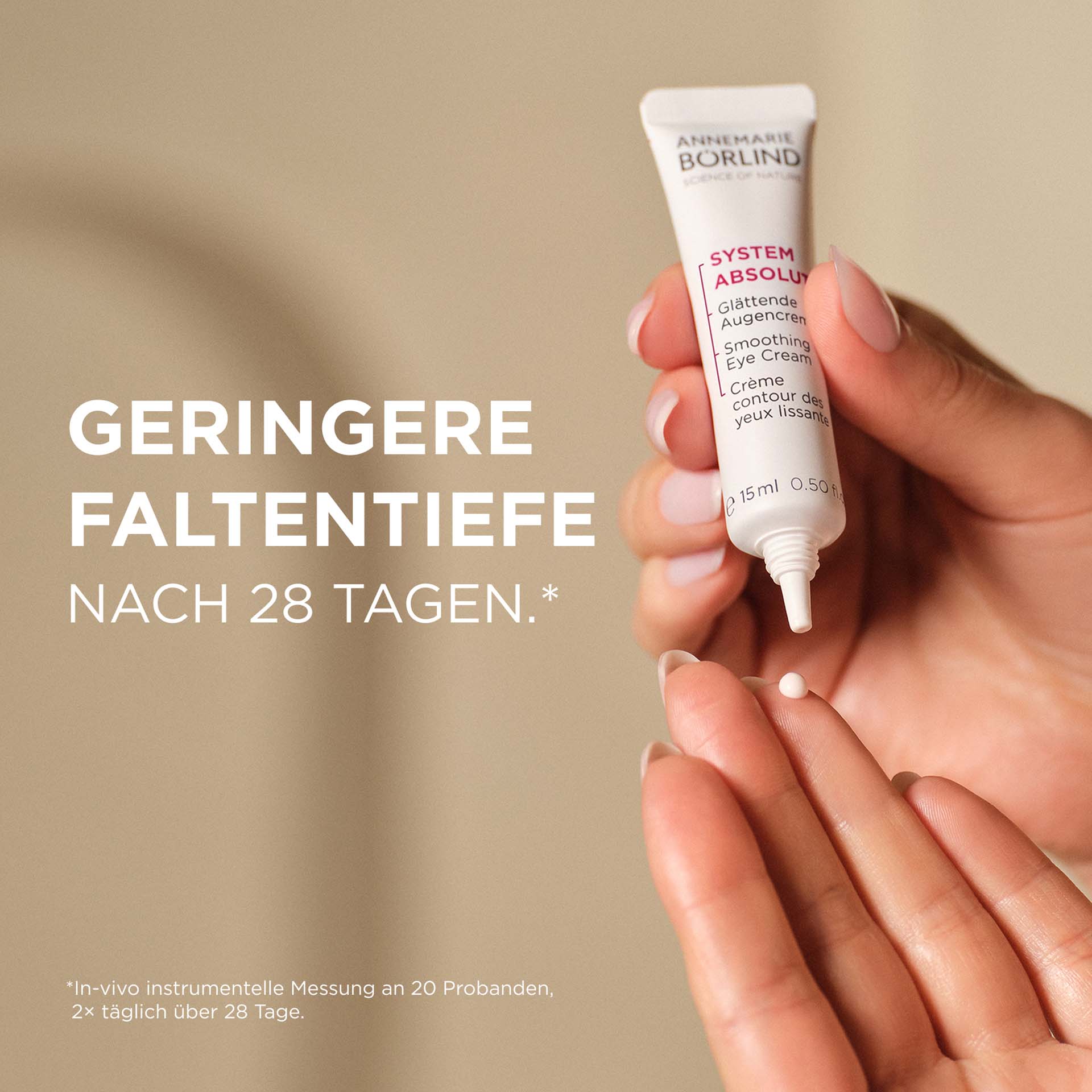 SYSTEM ABSOLUTE Glättende Augencreme WIrksamkeit mit Beschreibung