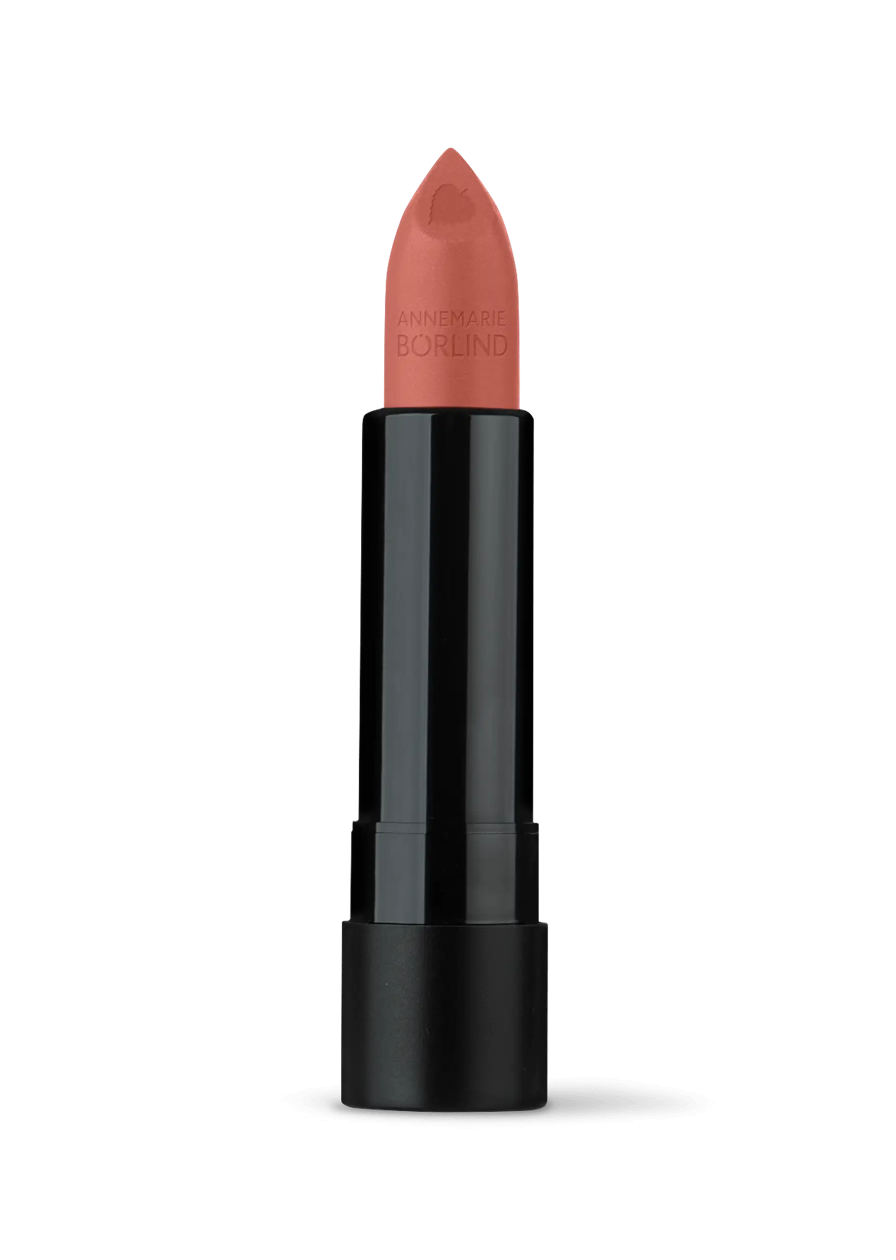 ANNEMARIE BÖRLIND Lippenstift matt in Nude mit Herzprägung, schwarzes Gehäuse, 4 g
