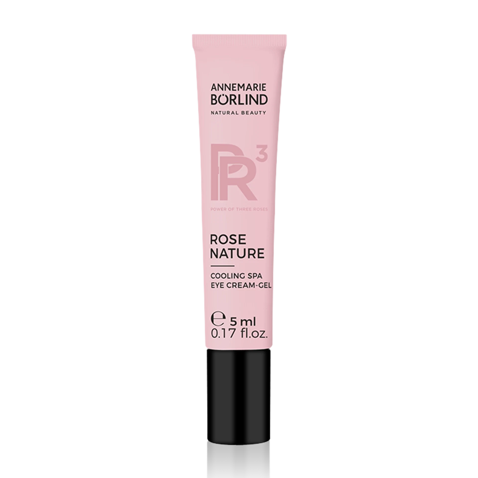 ANNEMARIE BÖRLIND ROSE NATURE Cooling Spa Eye Cream-Gel, 5 ml Reisegröße, rosa Tube