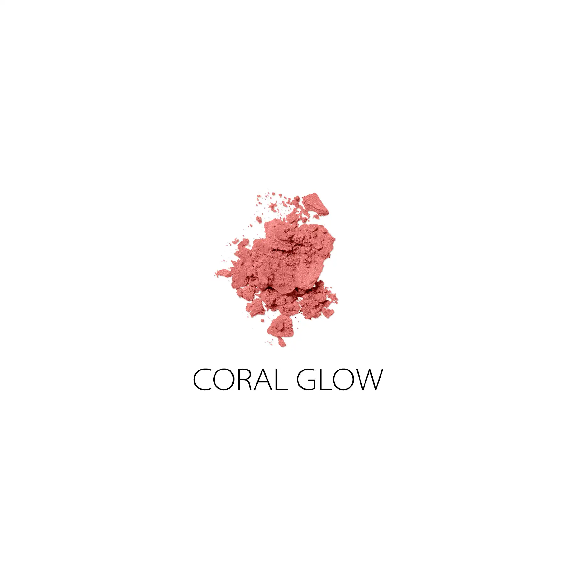 ANNEMARIE BÖRLIND lose Puder-Rouge in Korallfarbe Coral Glow auf weißem Hintergrund