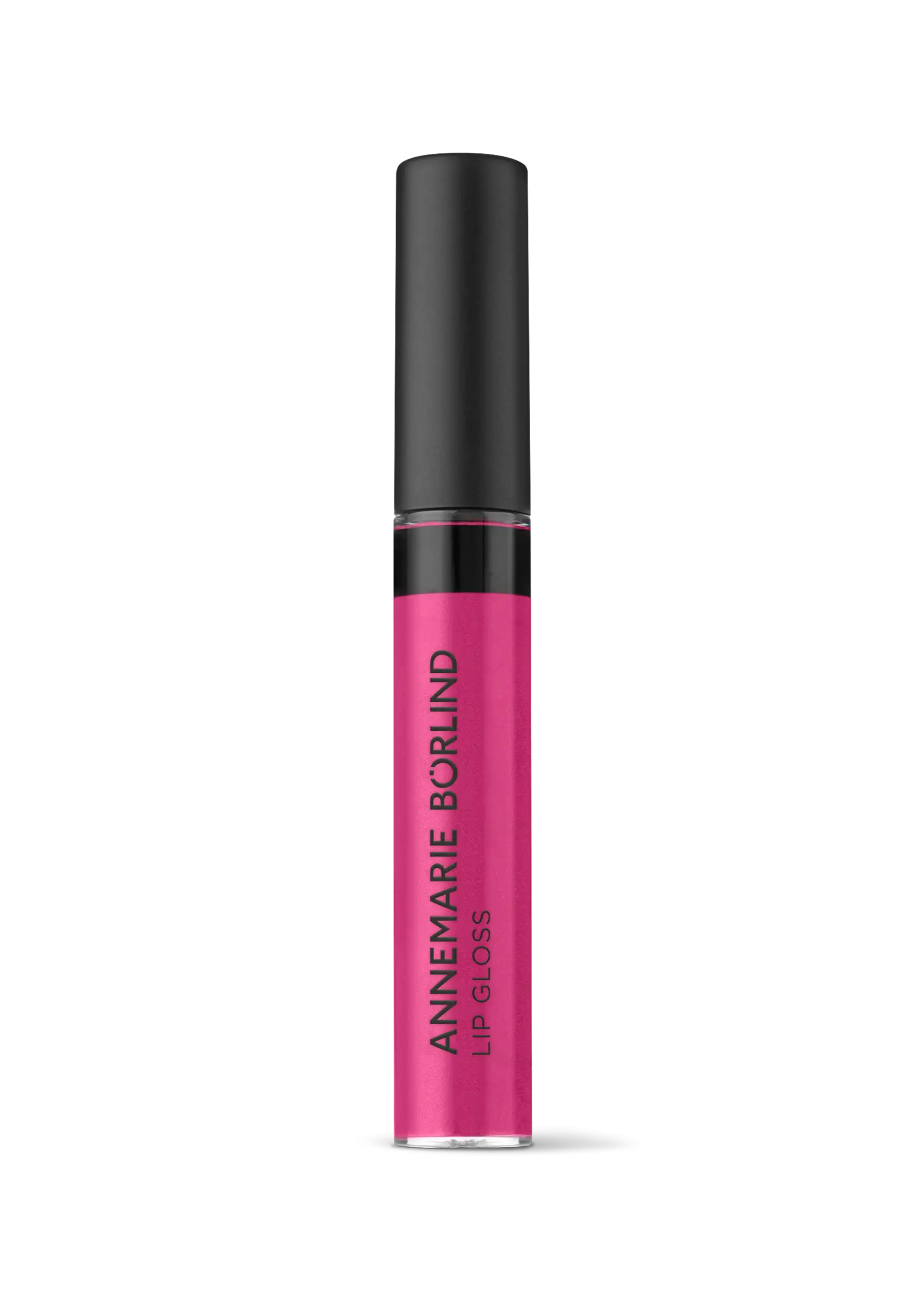ANNEMARIE BÖRLIND Lip Gloss in Pink, 9 ml, mit schwarzem Deckel und transparentem Behälter