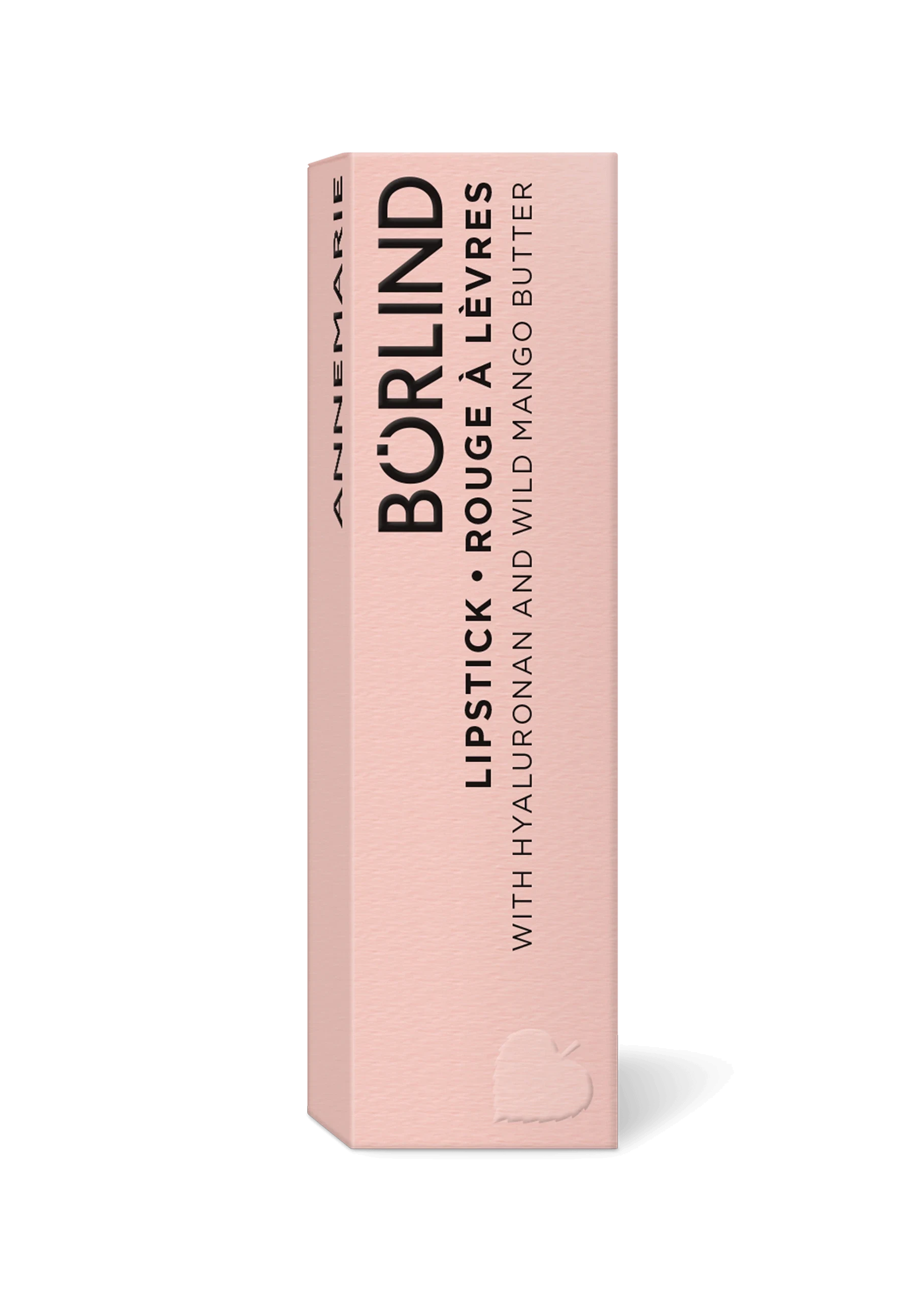 ANNEMARIE BÖRLIND Lippenstift mit Hyaluron und Wild Mango Butter in rosa Verpackung
