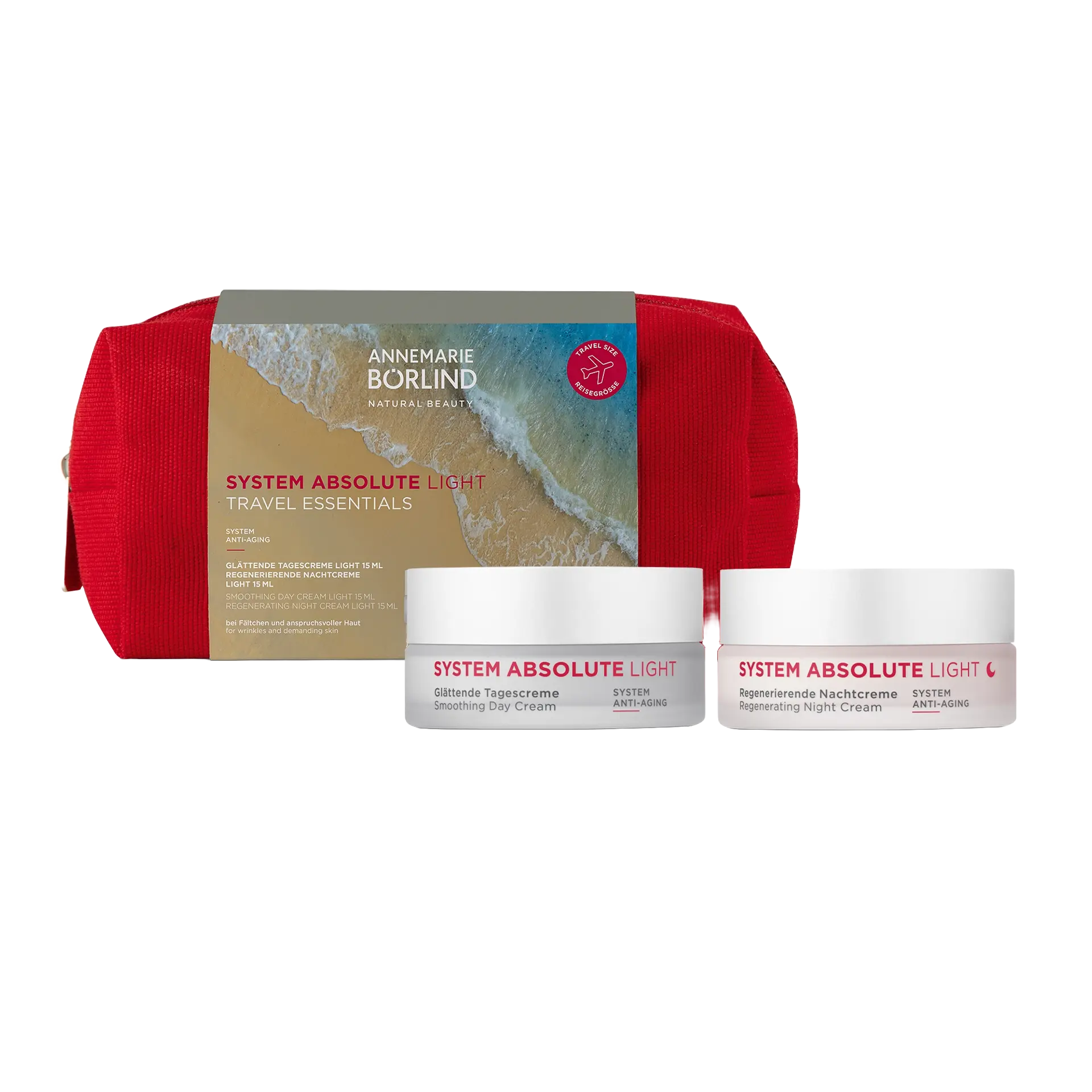 ANNEMARIE BÖRLIND SYSTEM ABSOLUTE LIGHT Set mit glättender Tagescreme und regenerierender Nachtcreme, Reisegröße