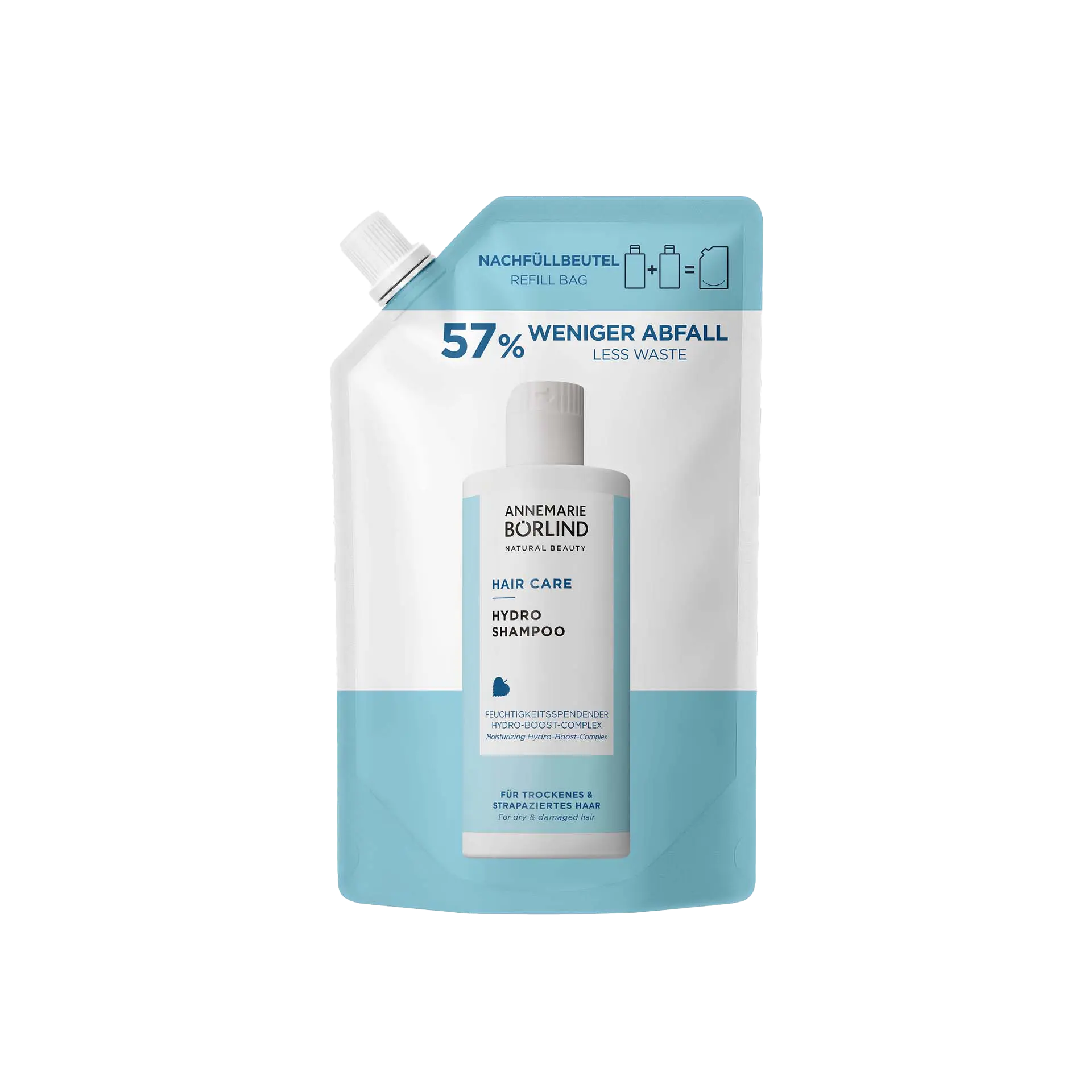 ANNEMARIE BÖRLIND Hydro Shampoo 500ml mit feuchtigkeitsspendendem Hydro-Boost-Complex für trockenes Haar