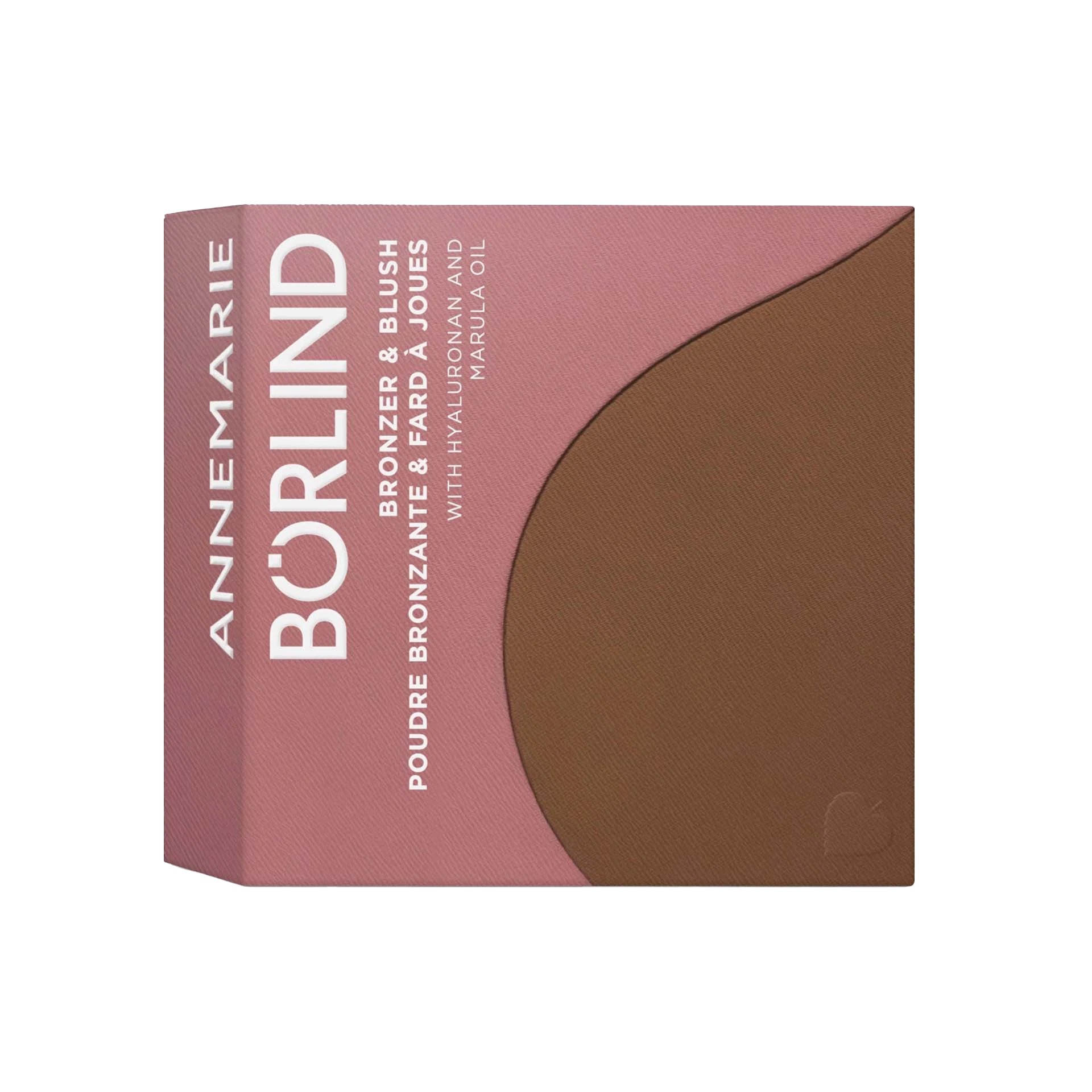 ANNEMARIE BÖRLIND Bronzer & Blush Puder mit Hyaluronan und Marulaöl in rosa-brauner Verpackung
