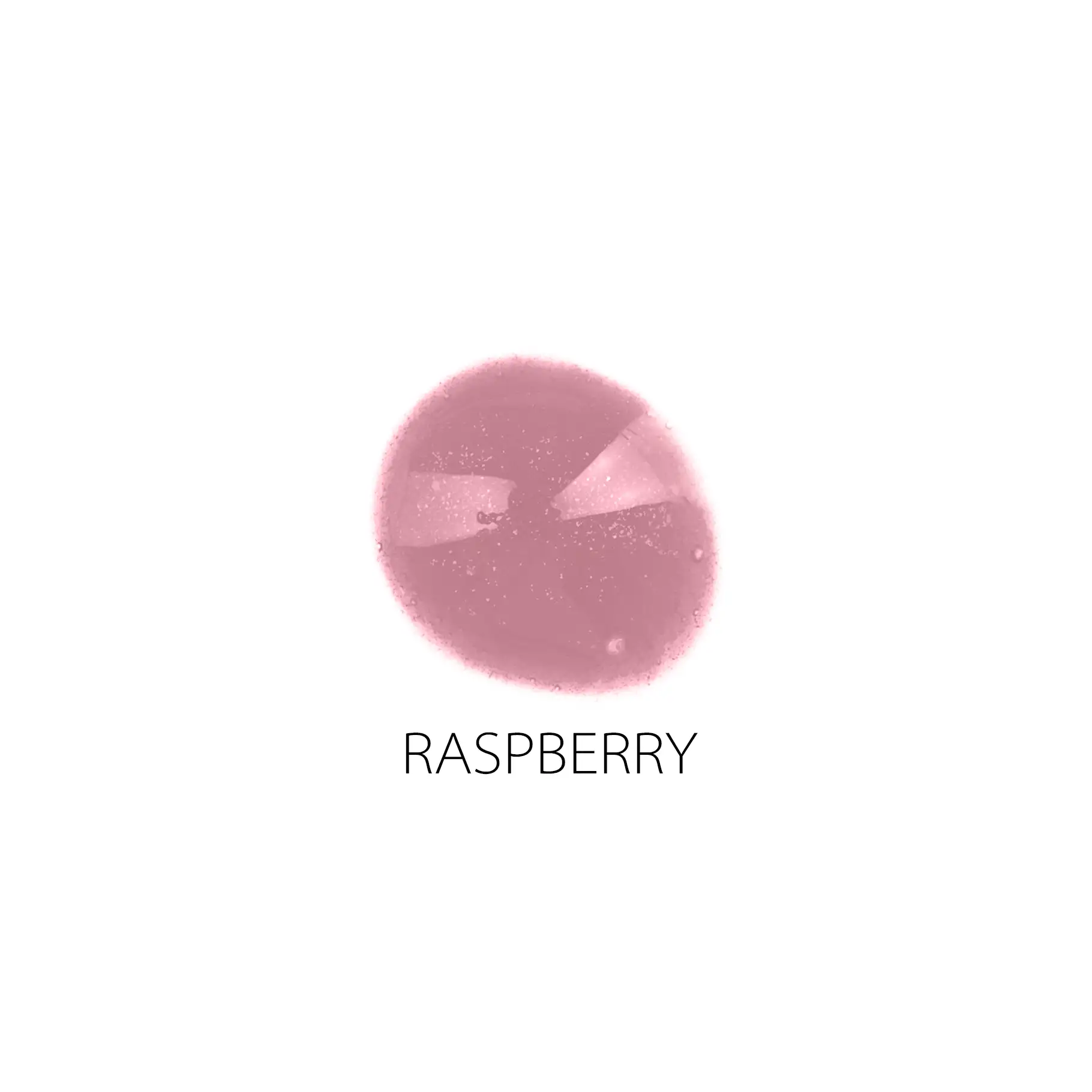 Glossy Lippenfarbe in Beerenton mit glänzender, feuchter Textur auf weißem Hintergrund