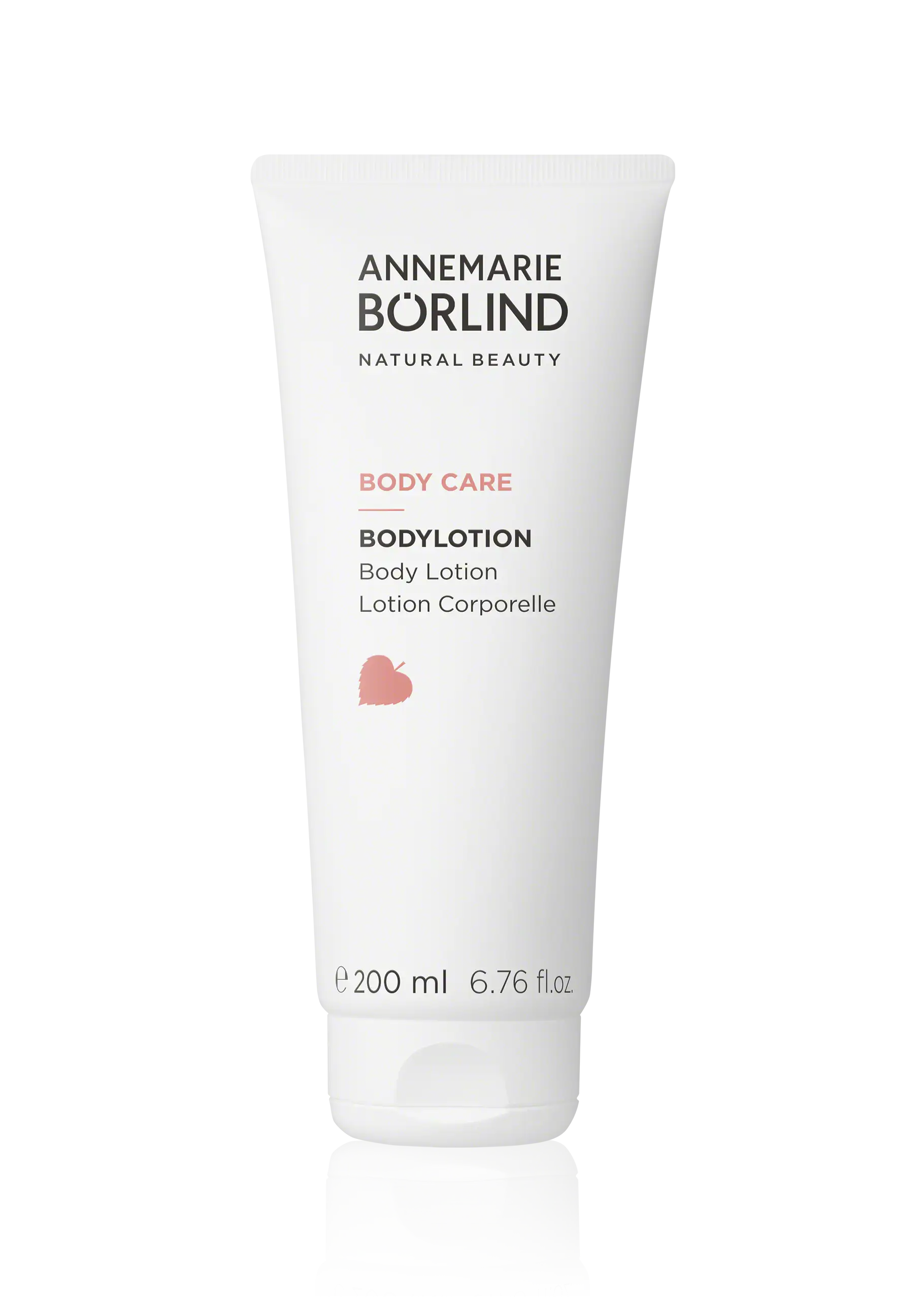 ANNEMARIE BÖRLIND Body Care Bodylotion in 200-ml-Tube auf schwarzem Hintergrund