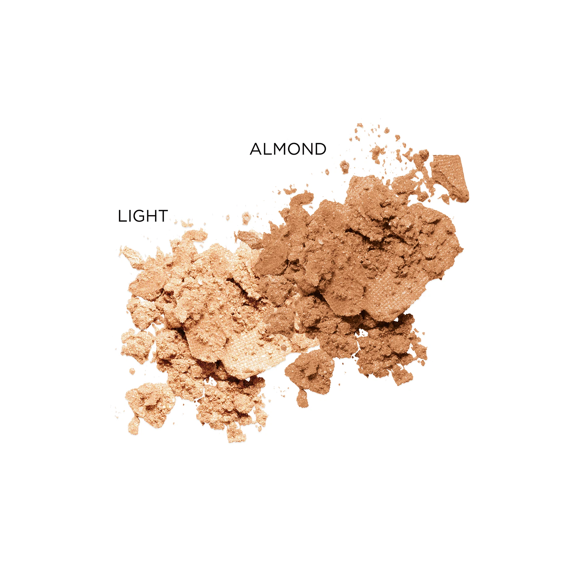 ANNEMARIE BÖRLIND lose Puder in den Farbtönen Light und Almond auf weißem Hintergrund